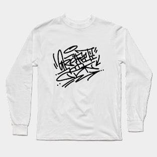 graffiti tag Long Sleeve T-Shirt